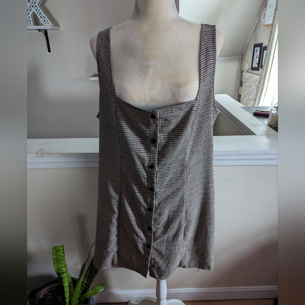 NWT Cider Houndstooth Jumper Dress Size 1XL